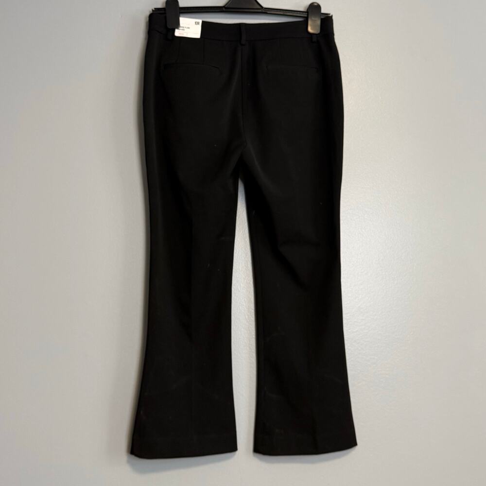 Express Black High Rise Cropped Flare Pants NEW 10 - Picture 4 of 4
